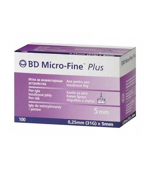 BD Micro-Fine Plus Igły do penów 31G 0,25 mm x 5 mm - 100 szt. - cena, opinie, wskazania