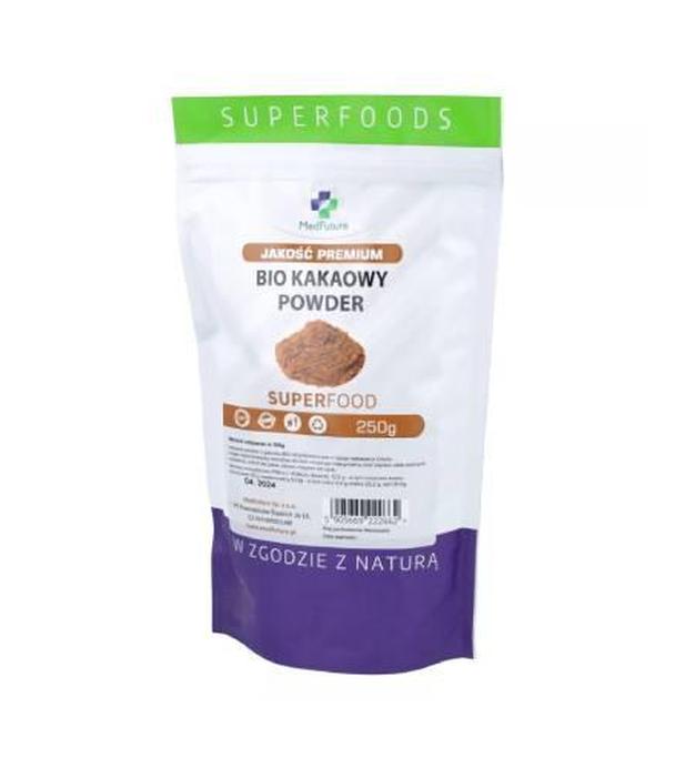 MedFuture SuperFood BIO kakaowy powder 250 g - ważny do 2025-07-31