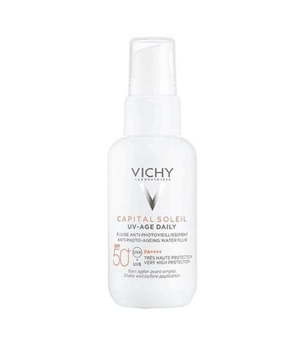 Vichy Capital Soleil UV-Age Daily Tined koloryzujący fluid przeciwsłoneczny SPF 50+ 40ml, cena, wskazania, właściwości - ważny do 2025-07-31