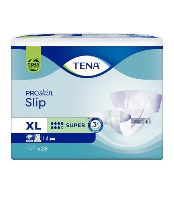 TENA Slip ProSkin Super XL, pieluchomajtki, 28 sztuk