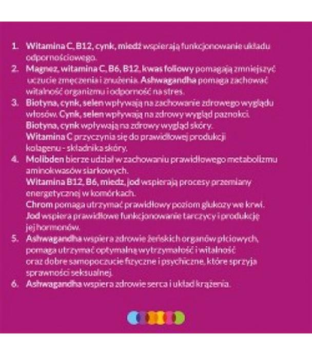 Vigor multiwitamina ONA zestaw witamin i minerałów z ashwagandhą, tabletki, 60 sztuk
