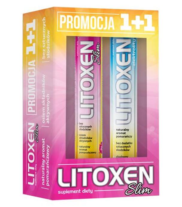 Litoxen Slim Zestaw Litoxen Slim, 20 tabl. mus. + Litoxen Elektrolity, 20 tabl. mus., cena, opinie, wskazania