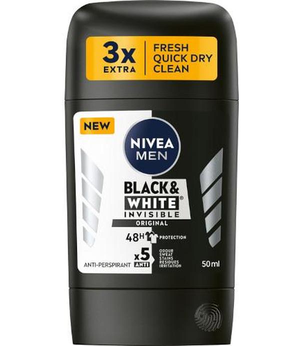 NIVEA MEN Antyperspirant w sztyfcie Black&White Original, 50 ml