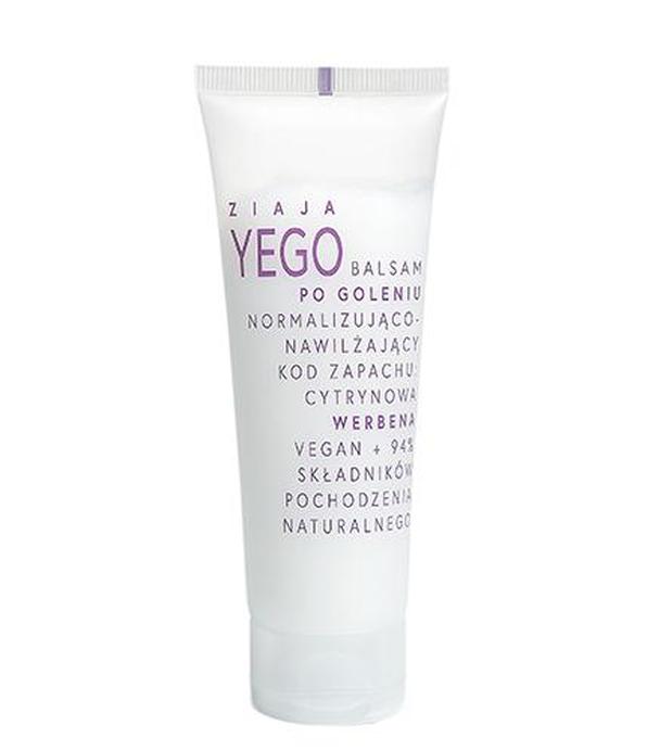 Ziaja Yego Balsam po goleniu normalizująco-nawilżający cytrynowa werbena, 80 ml, cena, opinie, wlaściwości