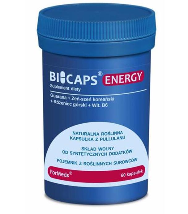 Bicaps Energy - 60 kaps. Na znużenie - cena, opinie, stosowanie