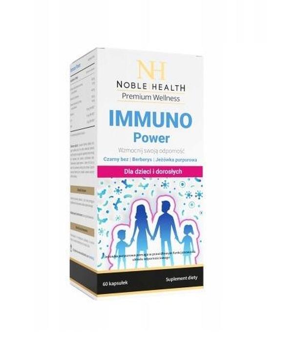 Noble Health Immuno Power - 60 kaps. Na odporność - cena, opinie, działanie