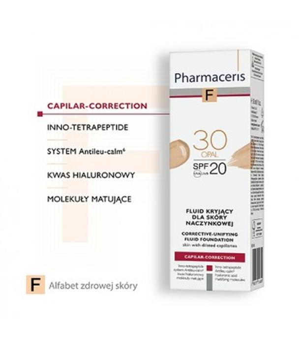 Pharmaceris F Capilar-Correction 30 Opal, fluid kryjący SPF20 dla skóry naczynkowej, 30 ml