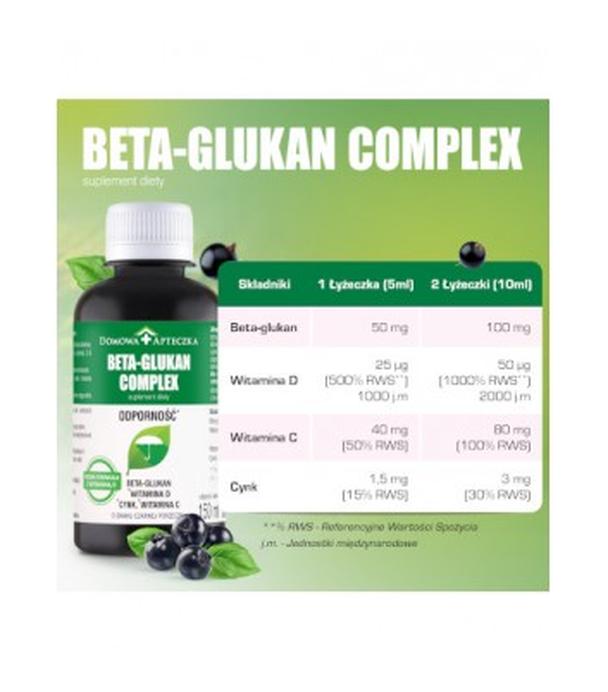Domowa Apteczka Beta - Glukan Complex Odporność, 150 ml