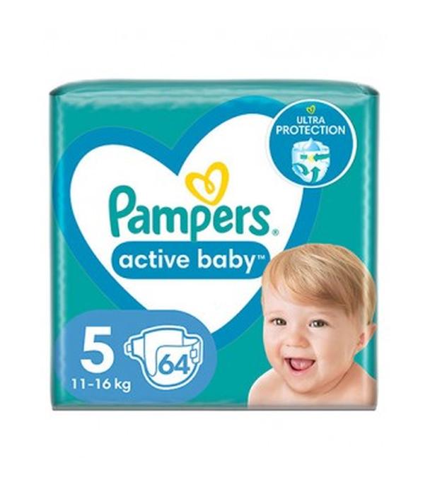 Pampers Active Baby 5 Junior 11 - 16 kg, 64 sztuki