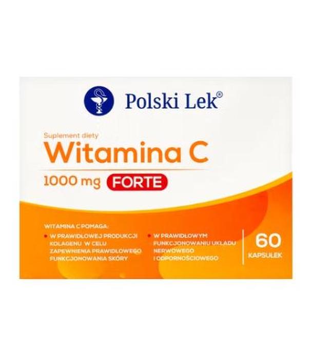 Polski Lek, Witamina C 1000 mg Forte, kapsułki, 60 sztuk