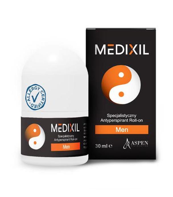 Medixil Men Antyperspirant Roll-on, 30 ml cena, opinie, właściwości