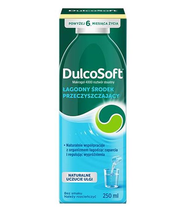 DULCOSOFT Roztwór Doustny, 250 ml. Sposób na zaparcia, cena, wskazania, właściwości