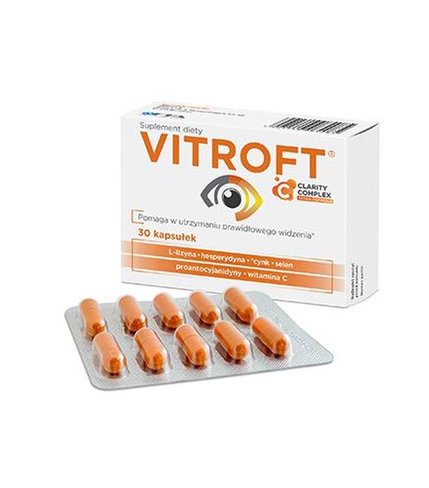 VITROFT Suplement diety - 30 kaps. - cena opinie, stosowanie