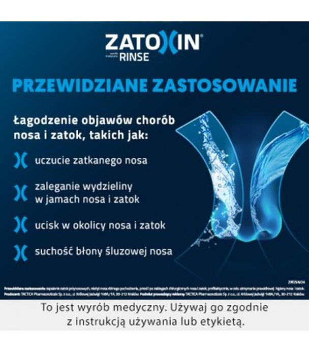 ZATOXIN RINSE Zestaw uzupełniający do płukania nosa i zatok - 30 sasz.