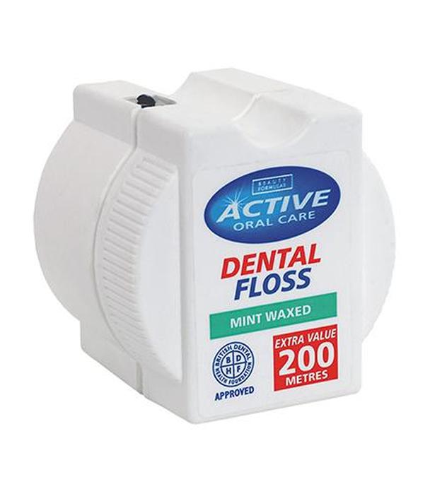 Beauty Formulas Active Oral Care Nić dentystyczna miętowa woskowana - 200 m - cena, opinie, stosowanie