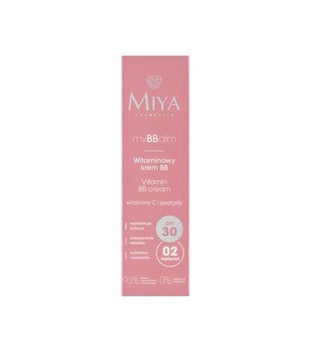 MIYA myBBalm Witaminowy krem BB SPF 30 02 natural, 30 ml