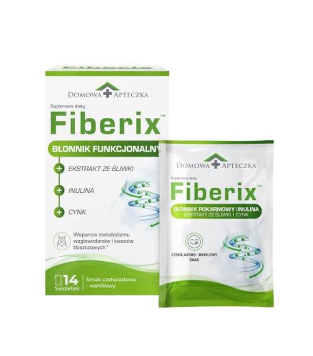 Domowa Apteczka, Fiberix, Błonnik funkcjonalny, saszetki, 14 sztuk