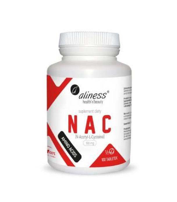 Aliness, NAC N-Acetyl-L-Cysteine 190 mg, tabletki, 90 sztuk