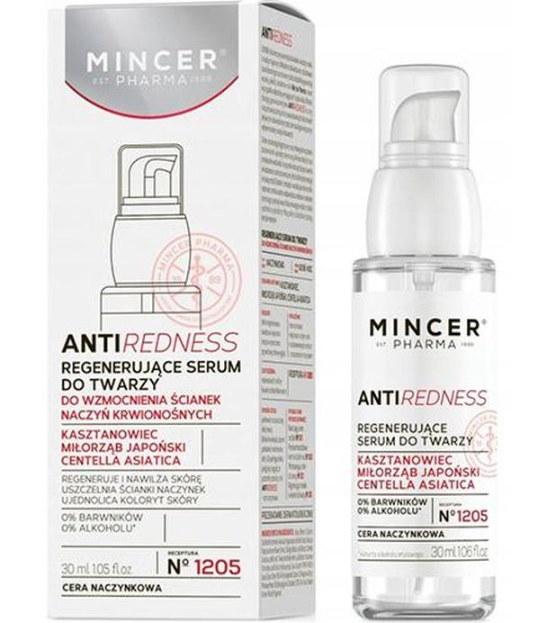 Mincer Pharma Anti Redness N°1205 Regenerujące serum do twarzy - 30 ml - cena, wskazania, stosowanie