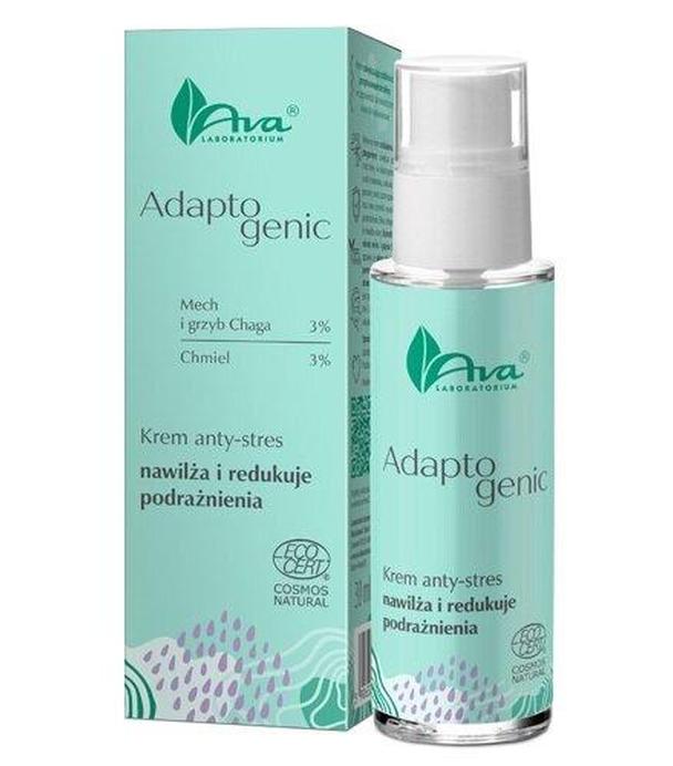 Ava Adaptogenic Krem anty-stres nawilża i redukuje podrażnienia, 30 ml