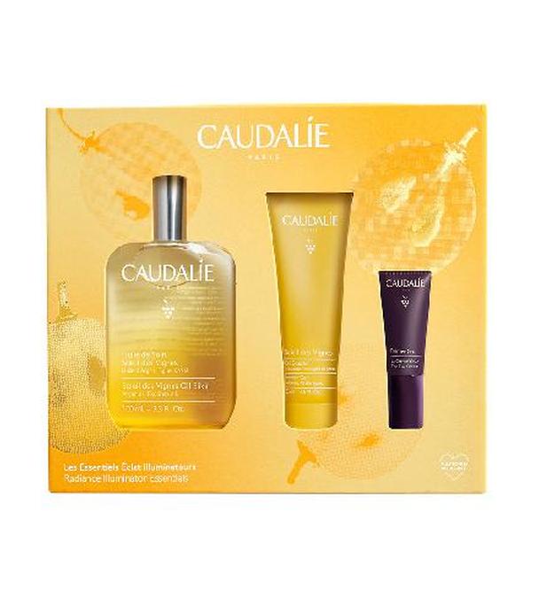 CAUDALIE Rozświetlający niezbędnik Soleil des Vignes Olejek pielęgnacyjny, 100 ml + Żel pod prysznic, 50 ml + Krem pod oczy, 5 ml