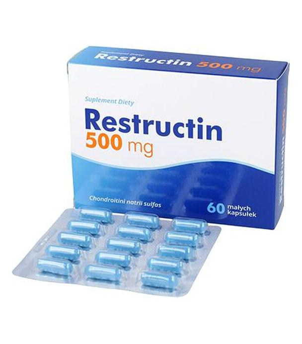Restructin 500 mg Siarczan chondroityny 500 mg, 60 kapsułek, cena, opinie, wskazania