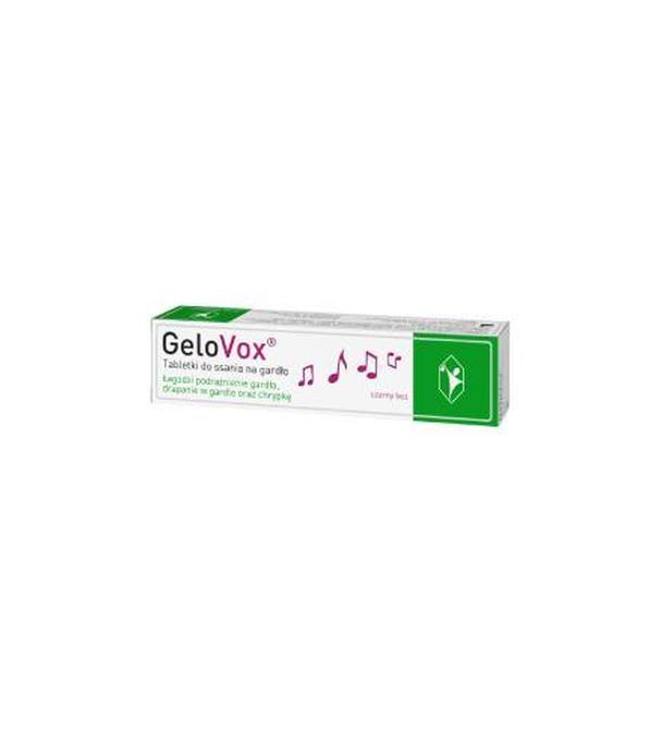 GeloVox czarny bez, 20 tabletek do ssania  - 1022182 - uszkodzone kartonowe opakowanie