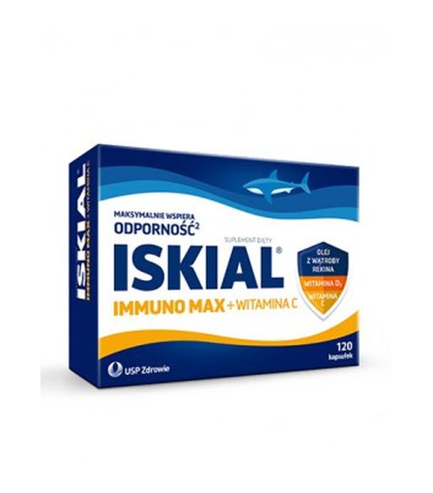 Iskial Immuno Max + Witamina C, 120 kaps., cena, wskazania, opinie - ważny do 2025-10-01