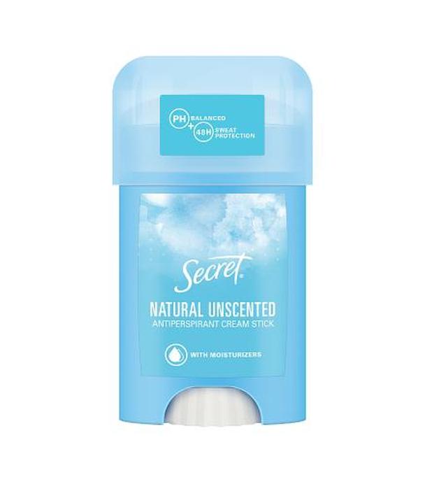 Secret Natural Unscented Antyperspirant kremowy dla kobiet, 40 ml, cena, opinie, wskazania