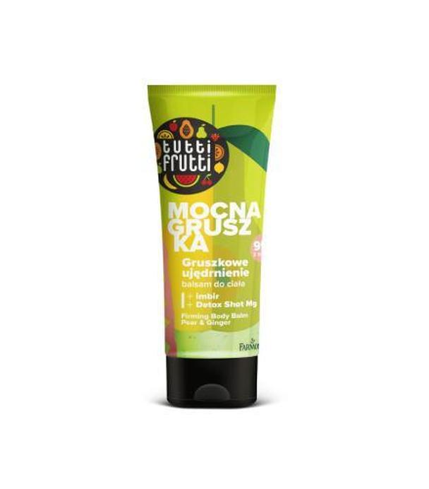 Tutti Frutti Ujędrniający balsam do ciała Gruszka i Imbir + Detox Shot Mg, 200 ml