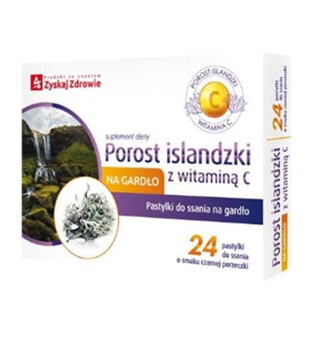 Zyskaj Zdrowie Porost islandzki z witaminą C - 24 pastylki