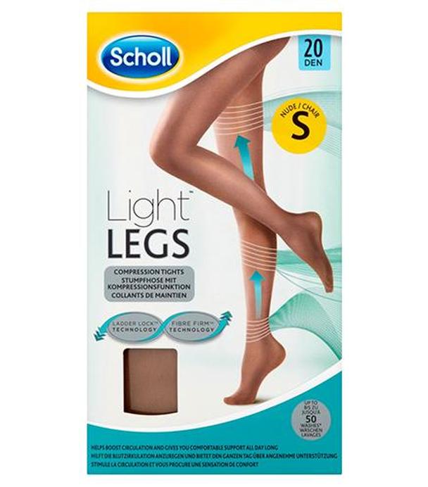 Scholl Light Legs Rajstopy uciskowe cieliste 20 DEN rozmiar S - 1 szt. - cena, opinie, właściwości