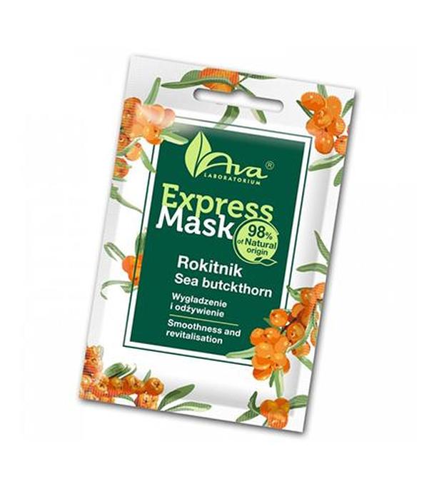 Ava Express Mask Rokitnik Sea butckthorn Wygładzenie i odżywienie, 7 ml - cena, opinie, właściwości