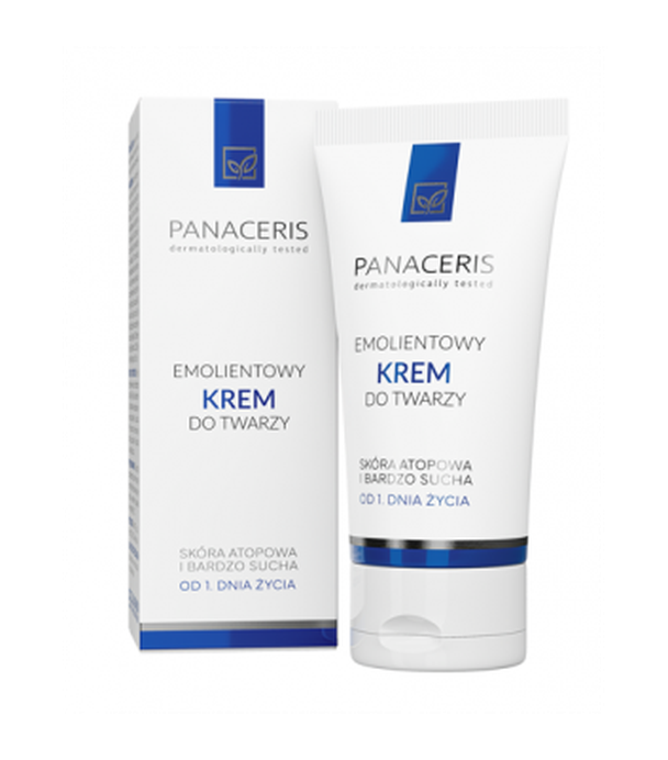 Panceris Emolientowy krem do twarzy, 50 ml