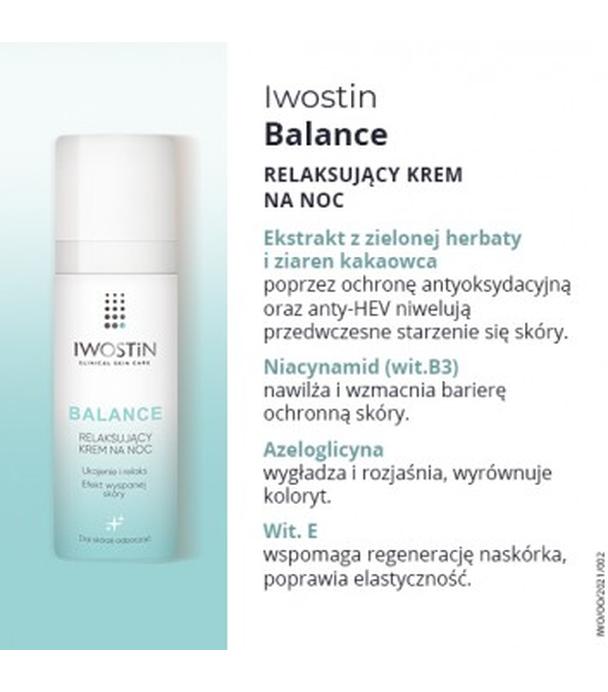 Iwostin Balance Relaksujący krem na noc - 50 ml - cena, opinie, właściwości