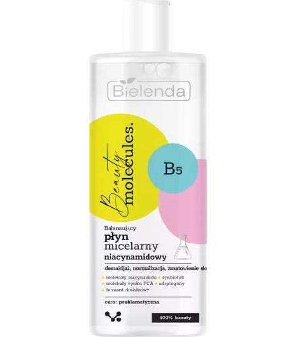 Bielenda Molecules Balansujący, Płyn micelarny niacynamidowy cera problematyczna, 500 ml