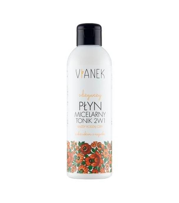 VIANEK Odżywczy płyn micelarny tonik 2w1 - 200 ml - ważny do 2025-06-30