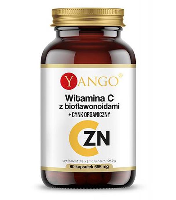 Yango Witamina C z bioflawonoidami + cynk organiczny, 90 kaps. cena, opinie, właściwości