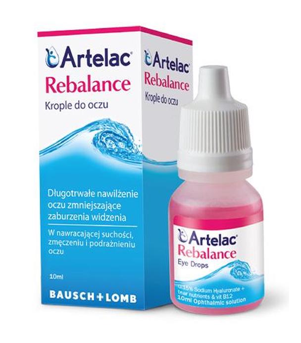 ARTELAC REBALANCE Preparat nawilżający oczy oraz soczewki kontaktowe,10 ml