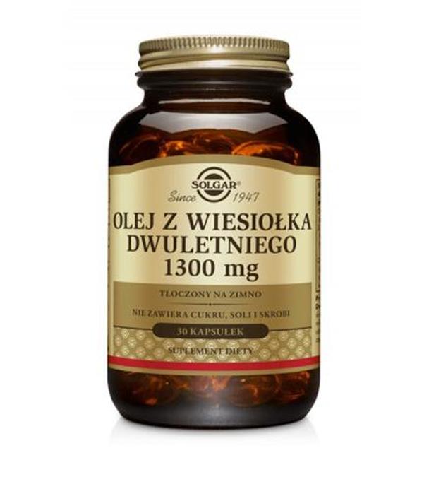 SOLGAR OLEJ Z WIESIOŁKA DWULETNIEGO 1300 mg - 30 kaps.