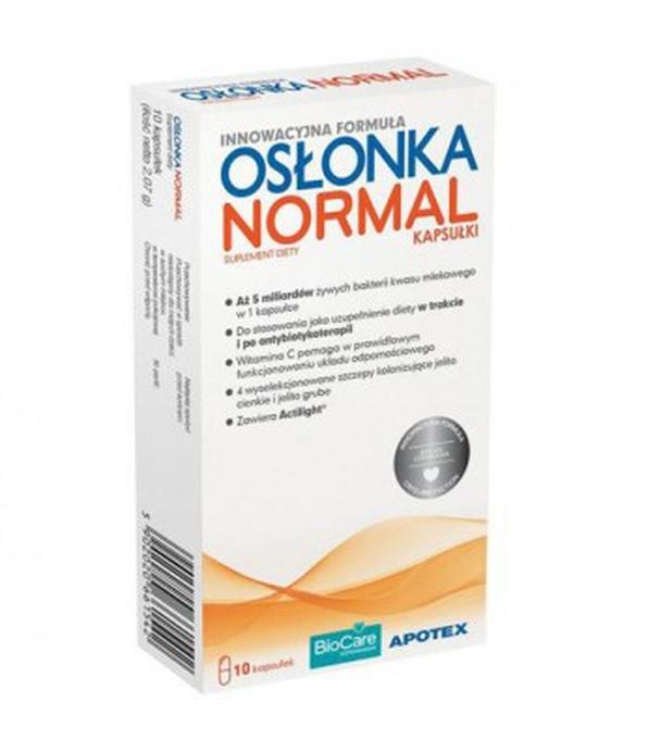 OSŁONKA NORMAL , 10 kaps., cena, wskazania, właściwości - ważny do 2025-06-30