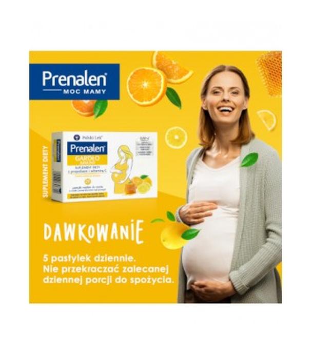 Prenalen Gardło Immuno z propolisem i witaminą C, 24 past., cena, opinie, wskazania