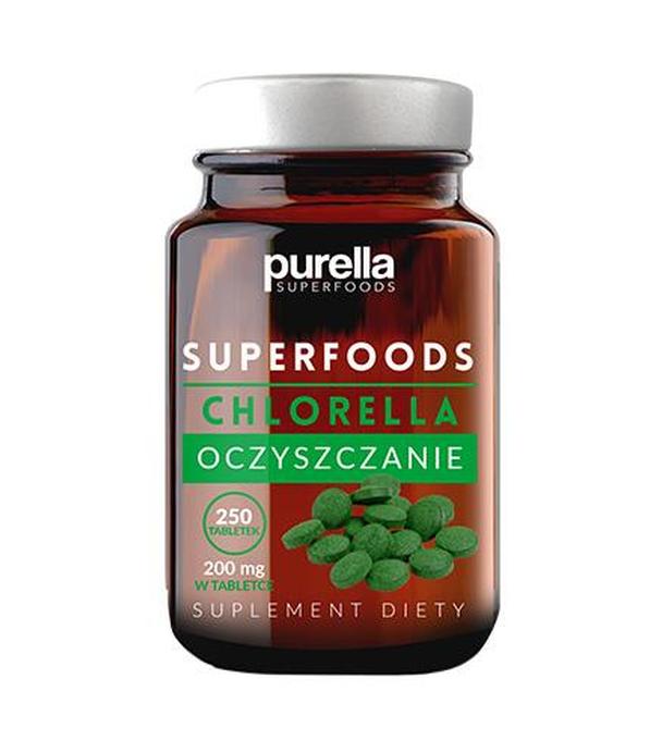 Purella Superfoods Chlorella Oczyszczanie 250 tabletek