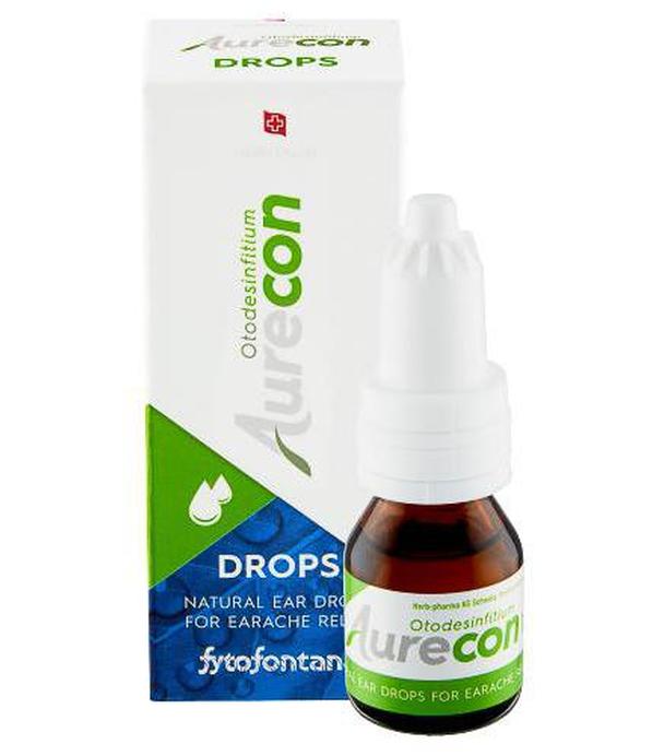 Fytofontana Aurecon Drops Krople do uszu, 10 ml, cena, opinie, właściwości  - ważny do 2025-06-30