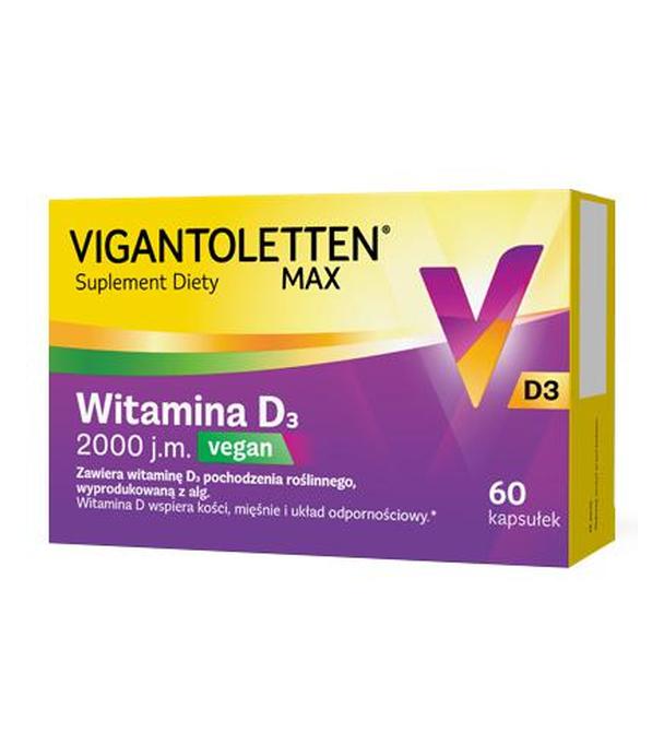 Vigantoletten MAX Vegan, witamina D, 60 kapsułek - ważny do 2024-10-31