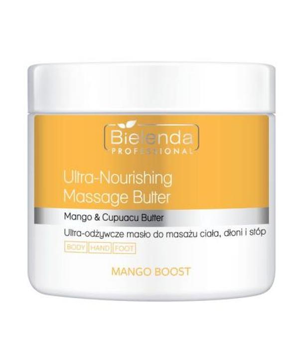 Bielenda Professional Mango Boost, Masło do masażu ciała, dłoni i stóp ultra-odżywcze, 500 ml