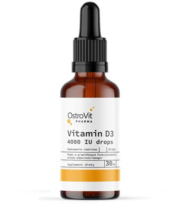 OstroVit Pharma Vitamin D3 4000 IU - 30 ml - cena, opinie, stosowanie