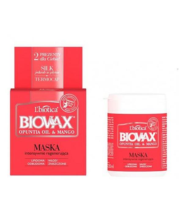 BIOVAX OPUNTIA OIL & MANGO Maska intensywnie regenerująca - 250 ml