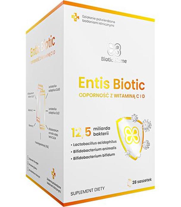 Biotic Biome Entis Biotic Odporność z Witaminą C i D, 28 saszetek