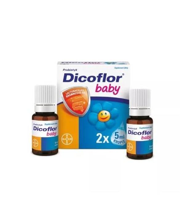 Dicoflor Baby, krople, 5 ml x 2 opakowania